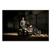 Jeansy motocyklowe SECA SQUARE II SHORT BLACK czarny