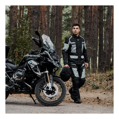 Kurtka tekstylna REBELHORN CUBBY IV BLACK/GREY/FLO YELLOW czarny szary żółty fluo