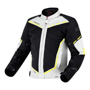 Kurtka tekstylna OZONE JET II ICE/BLACK/FLUO YELLOW szary żółty fluo czarny