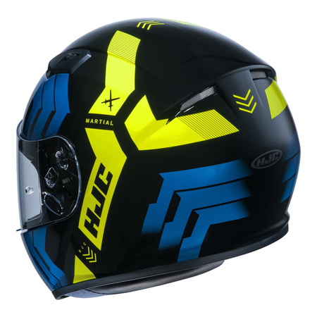 Kask integralny HJC CS-15 MARTIAL BLACK/BLUE/YELLOW niebieski żółty fluo czarny