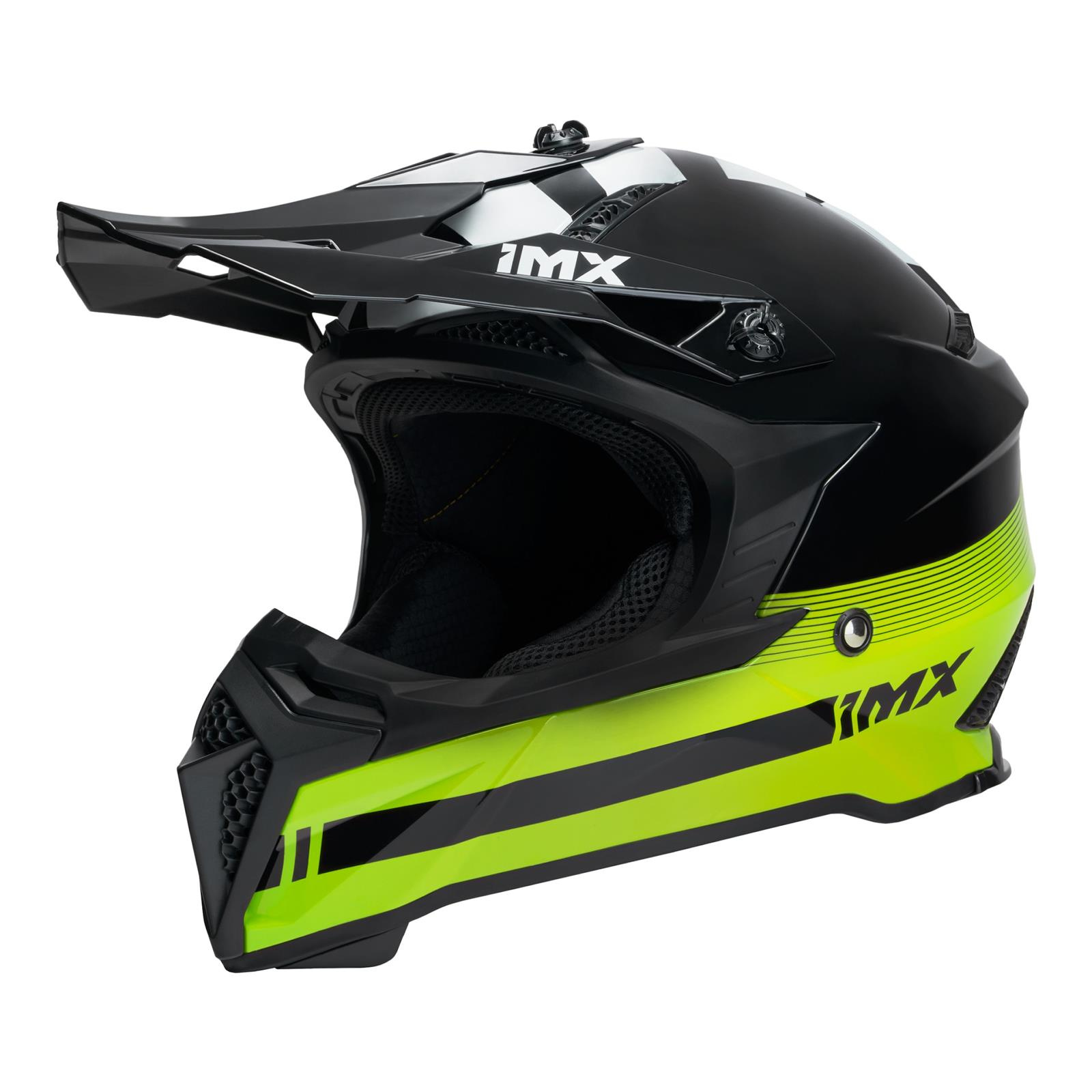 Kask cross IMX FMX 02 BLACK FLUO YELLOW WHITE czarny żółty fluo biały