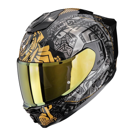 Kask integralny SCORPION EXO-1500 AIR APUS BLACK/GREY/GOLD czarny szary złoty