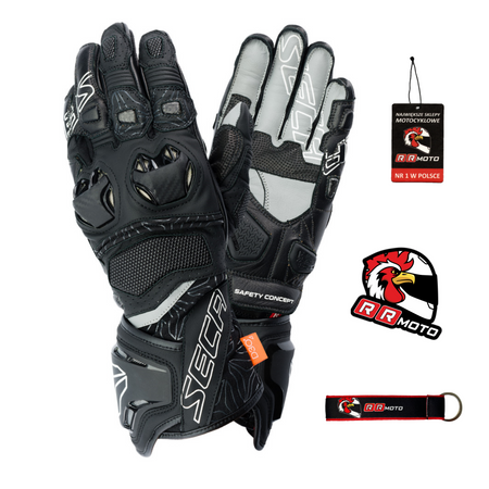Rękawice sportowe SECA UKEMI PRO BLACK czarny szary