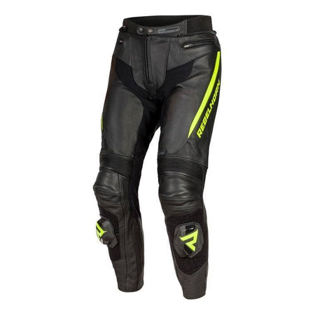 Kombinezon dwuczęściowy REBELHORN FIGHTER BLACK/FLO YELLOW czarny żółty fluo