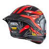 Kask integralny NZI WAKE STREAM CYBER BLACK RED MATT czarny czerwony