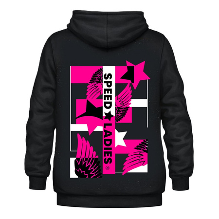 Bluza damska SPEED LADIES BLACK/PINK czarny różowy