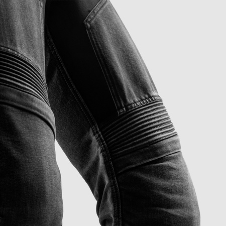 Jeansy motocyklowe REBELHORN EAGLE 4 REGULAR BLACK czarny