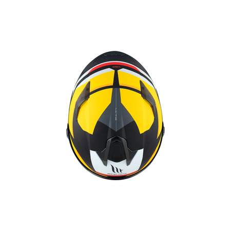 Kask integralny MT TARGO S KAY B3 MATT czarny żółty biały
