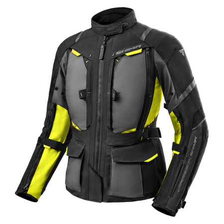 Kurtka tekstylna damska SHIMA HERO 2.0 LADY FLUO czarny szary żółty fluo