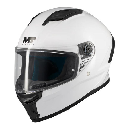 Kask integralny MT STINGER 2 PURE GLOSS PEARL WHITE biały