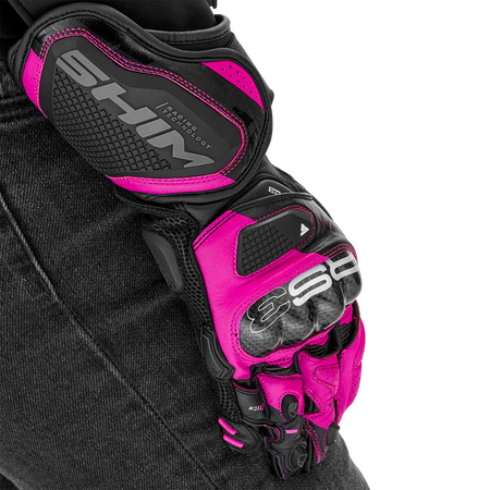 Rękawice sportowe damskie SHIMA RS-3 LADY PINK czarny różowy