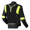 Kurtka tekstylna OZONE FLOW BLACK/FLUO YELLOW czarny żółty fluo