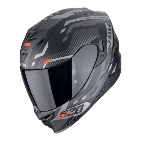Kask integralny SCORPION EXO-520 EVO AIR RANKA BLACK/SILVER/RED czarny srebrny czerwony