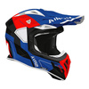 Kask cross AIROH AVIATOR ACE 2 SHIELD BLUE RED GLOSS niebieski czerwony biały czarny