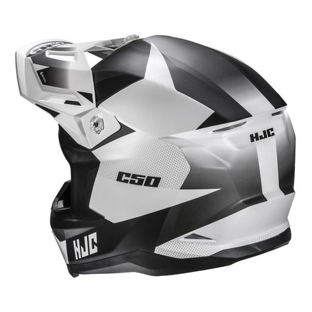 Kask cross HJC C50 SLIDE WHITE/BLACK biały czarny