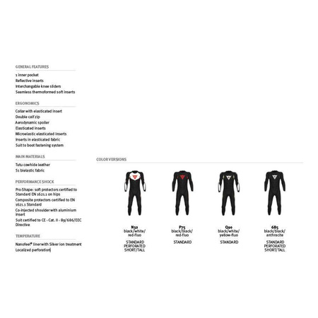 Kombinezon dwuczęściowy DAINESE AVRO D2 BLACK/ANTHRACITE czarny szary