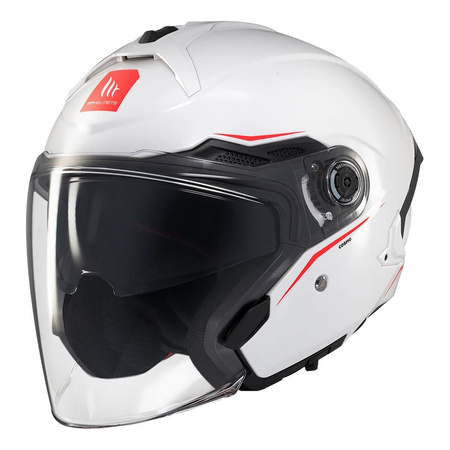 Kask otwarty MT COSMO SV SOLID GLOSS WHITE biały