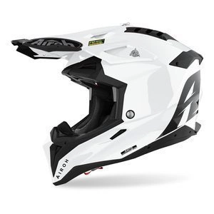 Kask cross Airoh AVIATOR 3 COLOR WHITE GLOSS biały czarny
