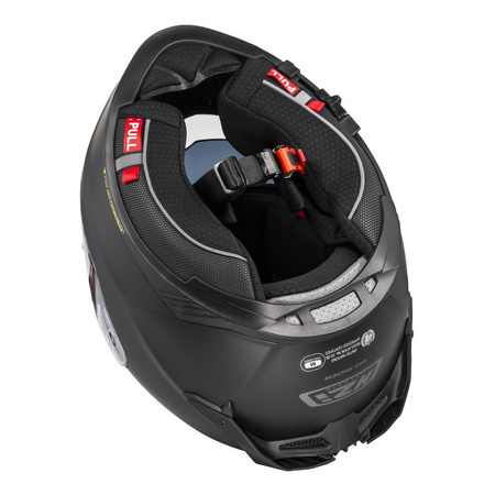 Kask integralny NZI GO RIDER STREAM DUO MATT BLACK czarny mat