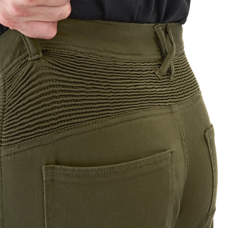 Jeansy motocyklowe VORG REVO GREEN zielony