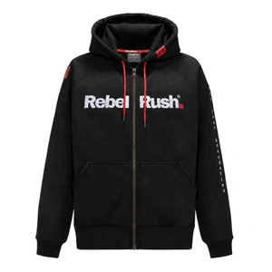 Bluza REBELRUSH ZIP BLACK czarny