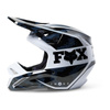 Kask cross dziecięcy FOX JUNIOR V1 NUKLR BLACK czarny biały granatowy