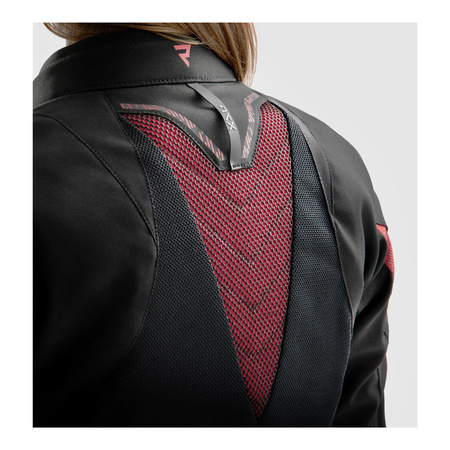 Kurtka tekstylna damska REBELHORN JAX LADY BLACK/RED czarny czerwony