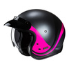 Kask otwarty HJC V31 EMGO BLACK/PINK czarny różowy