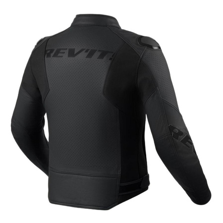 Kurtka skórzana REVIT QUADRATIC BLACK czarny