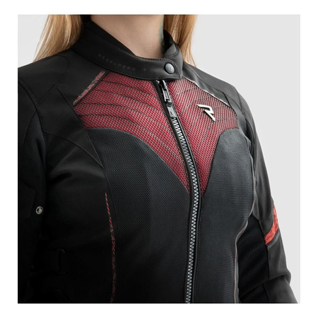 Kurtka tekstylna damska REBELHORN JAX LADY BLACK/RED czarny czerwony