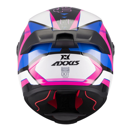 Kask integralny AXXIS FENIX TURBULENCE B8 GLOSS niebieski różowy czarny biały