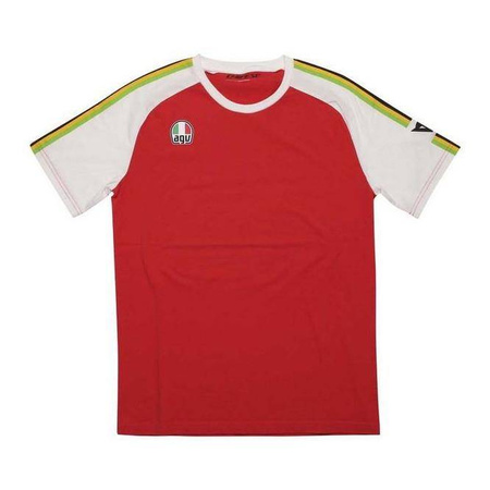 Koszulka T-shirt DAINESE AGO-1 AGOSTINI czerwony biały