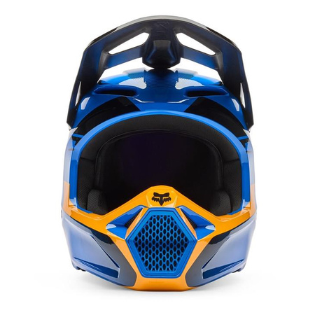 Kask cross FOX V1 COLLECT BLUE niebieski pomarańczowy