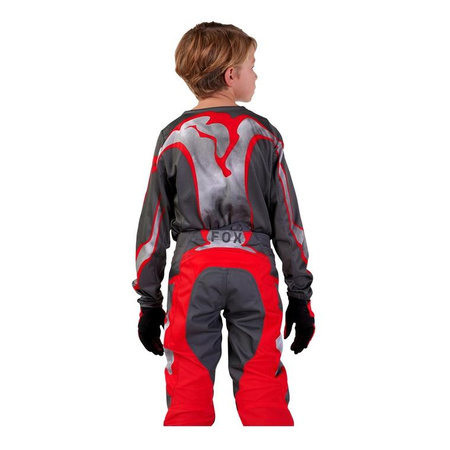 Bluza cross dziecięca FOX JUNIOR 180 ATLAS GREY/RED szary czerwony