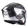 Kask otwarty AXXIS BLAZER SV TRAFFIC B0 MATT czarny szary biały