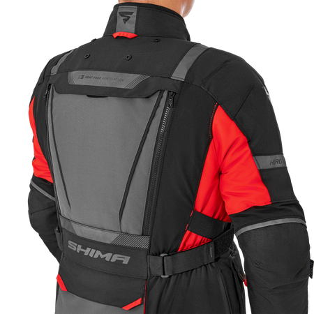 Kurtka tekstylna SHIMA HERO 2.0 MEN RED czarny szary czerwony