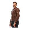 Kurtka skórzana SHIMA HUNTER+ 2.0 BROWN brązowy