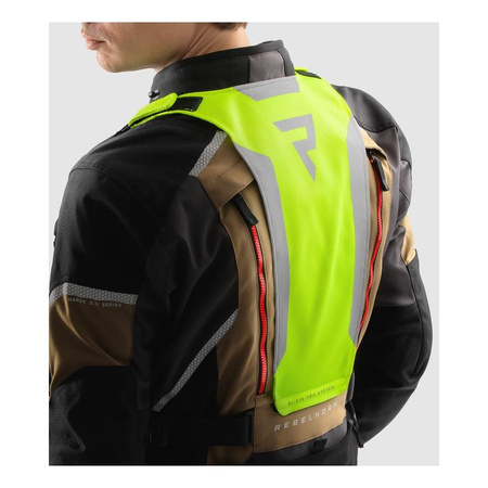 Kurtka tekstylna REBELHORN HARDY 3.0 DESERT/GREY/RED brązowy szary czerwony
