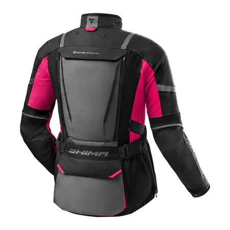 Kurtka tekstylna damska SHIMA HERO 2.0 LADY PINK czarny szary różowy