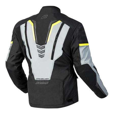 Kurtka tekstylna OZONE TOUR III BLACK/GREY/FLUO YELLOW czarny szary żółty fluo