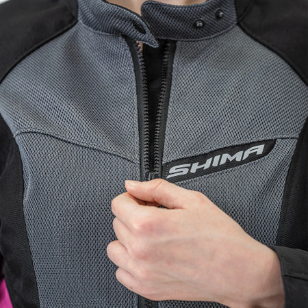 Kurtka tekstylna damska SHIMA RUSH 2.0 VENTED LADY PINK szary różowy czarny