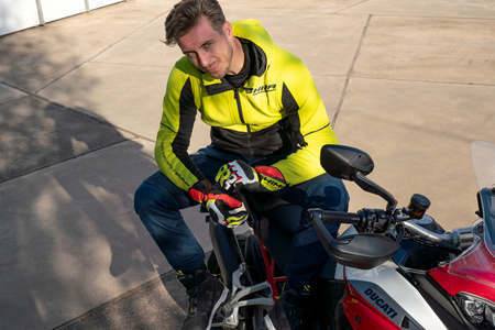 Bluza motocyklowa SHIMA DAYBREAKER MEN FLUO żółty fluo czarny