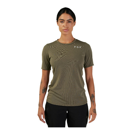 Koszulka rowerowa damska FOX LADY RANGER DR ALYN OLIVE GREEN zielony
