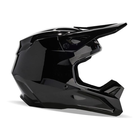Kask cross FOX V1 SOLID BLACK czarny