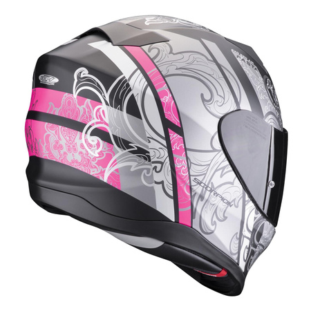 Kask integralny SCORPION EXO 520 EVO AIR FASTA MATT BLACK/SILVER/PINK czarny srebrny różowy