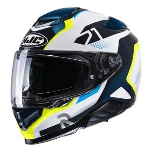 Kask integralny HJC RPHA 71 HAPEL BLUE/YELLOW niebieski żółty fluo biały czarny