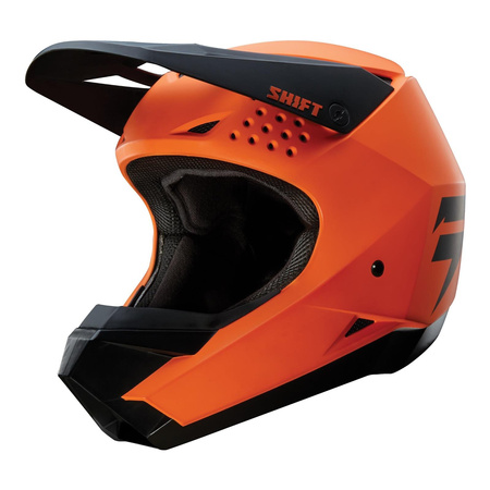 Kask cross SHIFT WHIT3 ORANGE czarny pomarańczowy