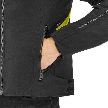 Kurtka tekstylna SHIMA RUSH 2.0 FLUO czarny żółty fluo