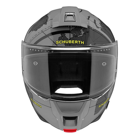 Kask szczękowy SCHUBERTH C5 ECE GLOBE GREY szary czarny żółty fluo