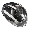 Kask integralny NZI TRENDY ELEGANCE WHITE BLACK TINTED MATT biały czarny